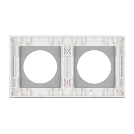 Рамка стеклянная FRM-GLARE-GC-2-WH (Arlight, -)