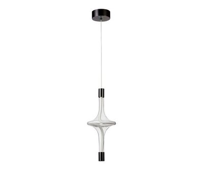 08491K-1A,29 Подвес Флавио черный жемчуг d16 h40-200 Led 18w (3000K). ТМ Kink Light