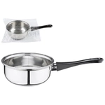 Ковш Buono из нерж стали с бакел ручкой, зерк полировка, объем 0,75 л, диа 14 см, однослой (упаковка