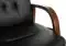 Кресло Бюрократ T-9928WALNUT-CF черный кожа на ножках дерево