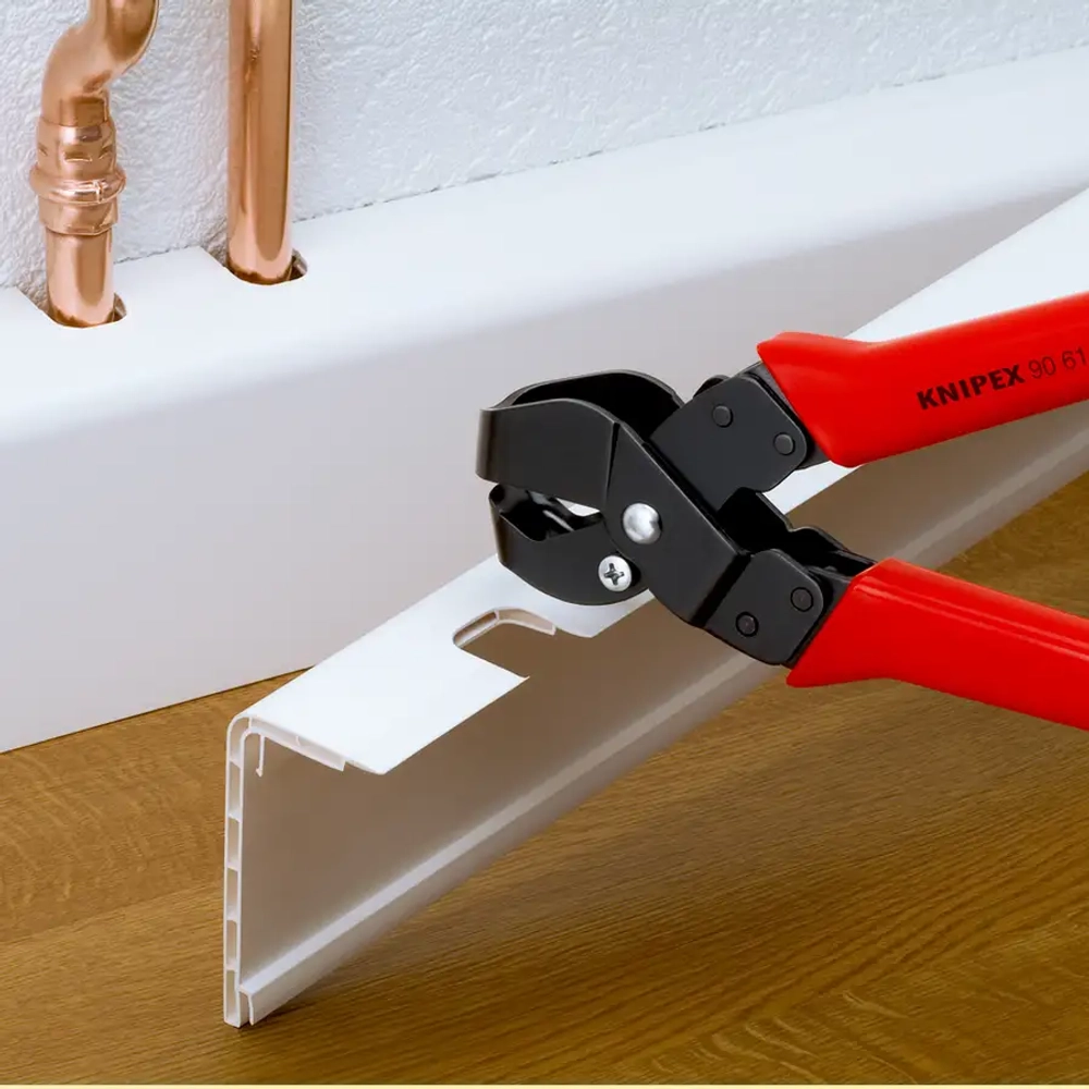 Клещи высечные для пластмассовых коробов чернёные 250 мм Knipex 90 61 20