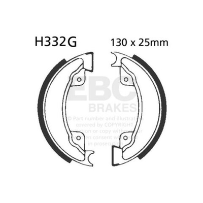 EBC grooved brake shoes grooved series