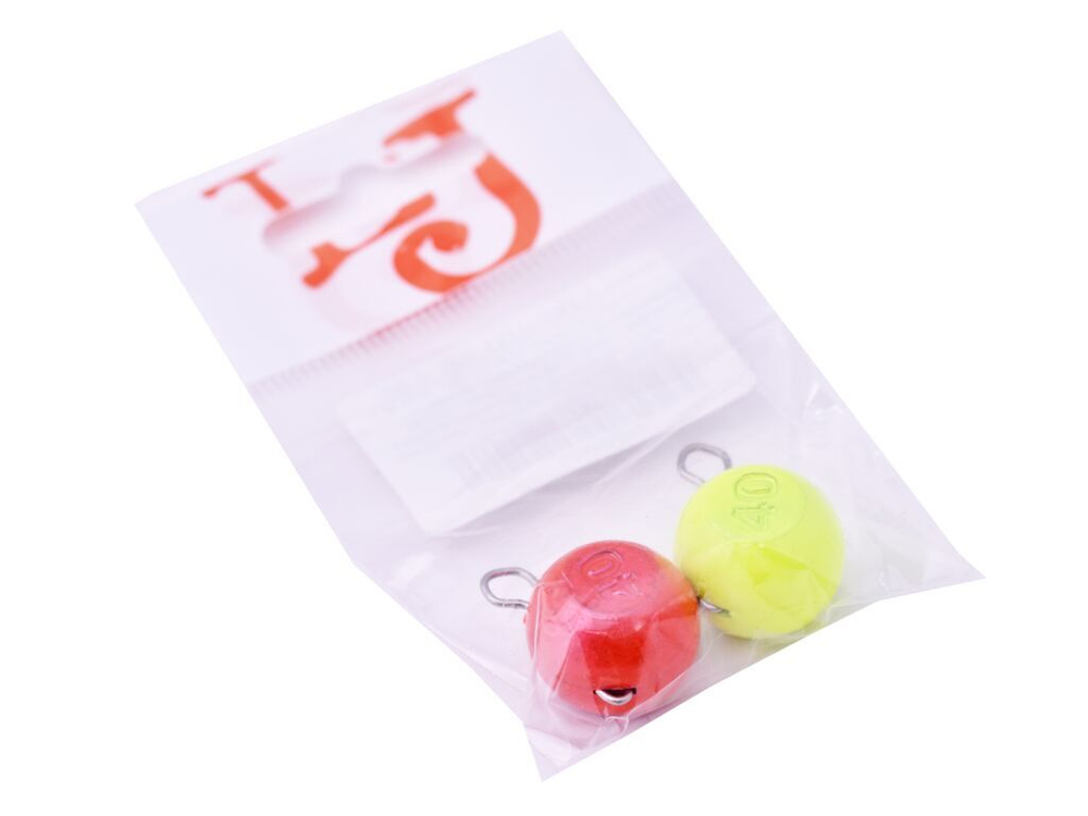 Груз-головки разборные Lucky John BALL RGY MIX1 40.0г 2шт