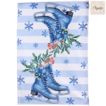 Полотенце кухонное «Winter - Коньки» 40*57 см, микрофибра 200 гр/м2