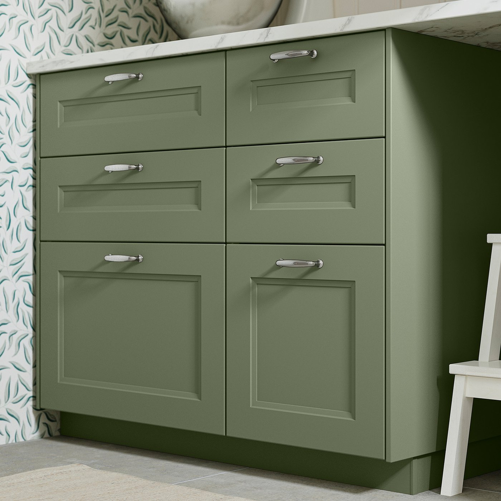 IKEA AXSTAD  (ИКЕА АКССТАД)  -  Фронтальная панель ящика - серо-зелёный 40х40 см