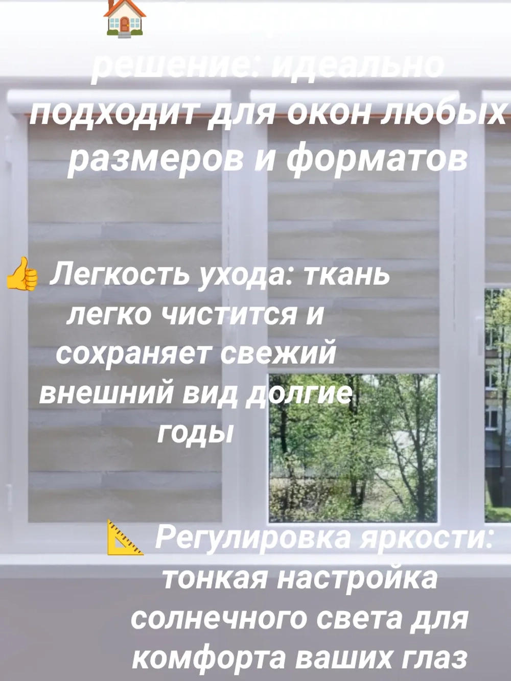 Рулонные шторы День-Ночь 55х100 см