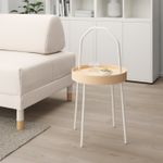 Приставной столик IKEA BURVIK (БУРВИК), Белый, 38 см
