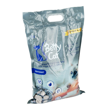 Наполнитель Betty Cat комкующийся с активированным углем 10 л