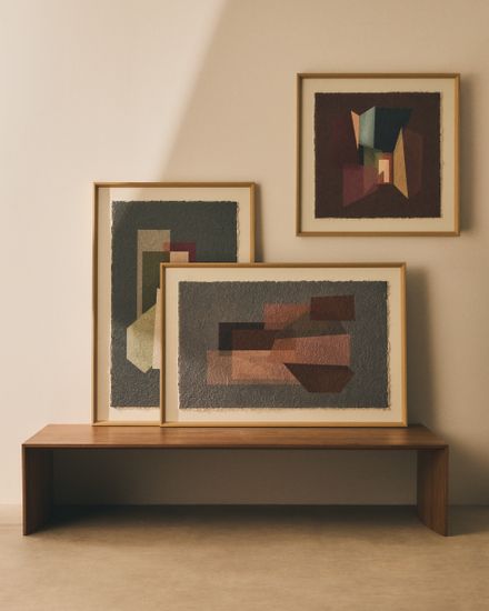 Многоцветная картина Veluni из переработанной бумаги 60 x 60 см