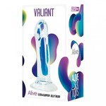 Фаллоимитатор Valiant Jelly прозрачный от Alive (16×4,5 см)