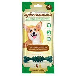 Деревенские Лакомства д/собак Средних пород Зубочистики "Мятные", 4шт.