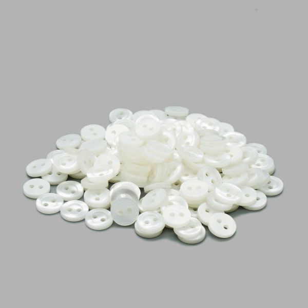 Пуговицы 2 прокола 18L=11 мм, (white (белый)), CB-M-10, 144 шт