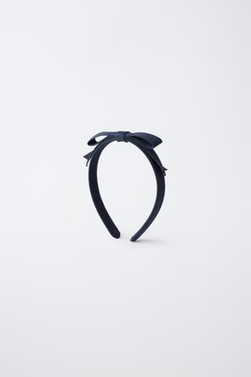 ZARA ОБОДОК С БАНТОМ, МОРСКОЙ СИНИЙ