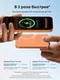 Внешний аккумулятор Anker Nano Power Bank (5K, MagGo, Slim) A1115, 5000 мАч, Qi2 15 Вт, MagSafe, USB-C 20 Вт, ультратонкий, магнитный, оранжевый