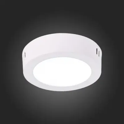 ST112.542.06 Светильник настенно-потолочный Белый LED 1*6W 4000K 370Lm Ra80 120° IP20 D110xH28 90-265V