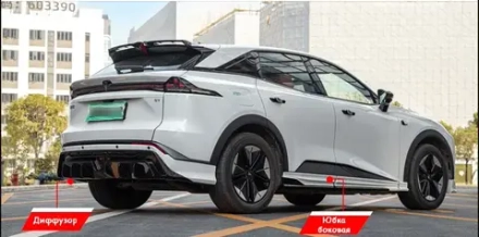 Обвес Changan Deepal S07 Shenlan 2024+ Дипал Шеньлан С губа боковые юбки задний диффузор