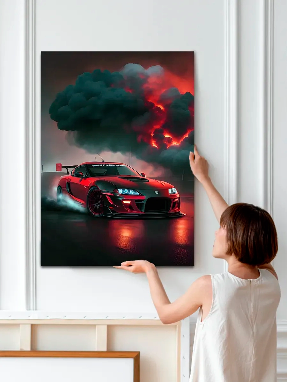 Картина "Toyota Supra", модульная 30х40см 1шт.