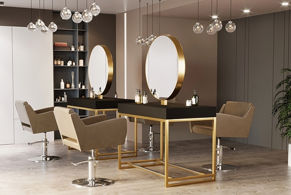 Зеркало парикмахерское двухстороннее Crocus Princess 5