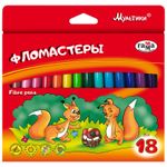 Фломастеры 18 цветов Гамма Мультики, картон. упаковка