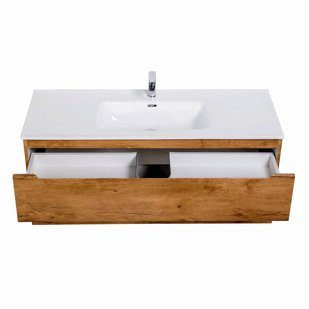 Подвесная тумба с раковиной BelBagno ETNA Rovere Nature 120 см ETNA-1200-2C-SO-RN-P + BB1200ETL