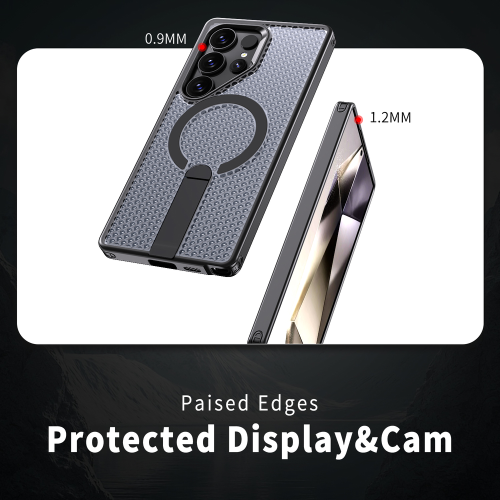 Прозрачный чехол Mesh Pro Magnetic Case для Samsung Galaxy S22 Ultra