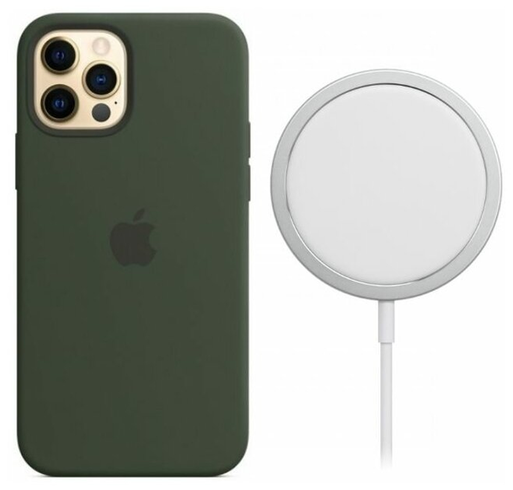 Беспроводное зарядное устройство для Iphone MagSafe Charger (Магсейф), белый, 15 Вт