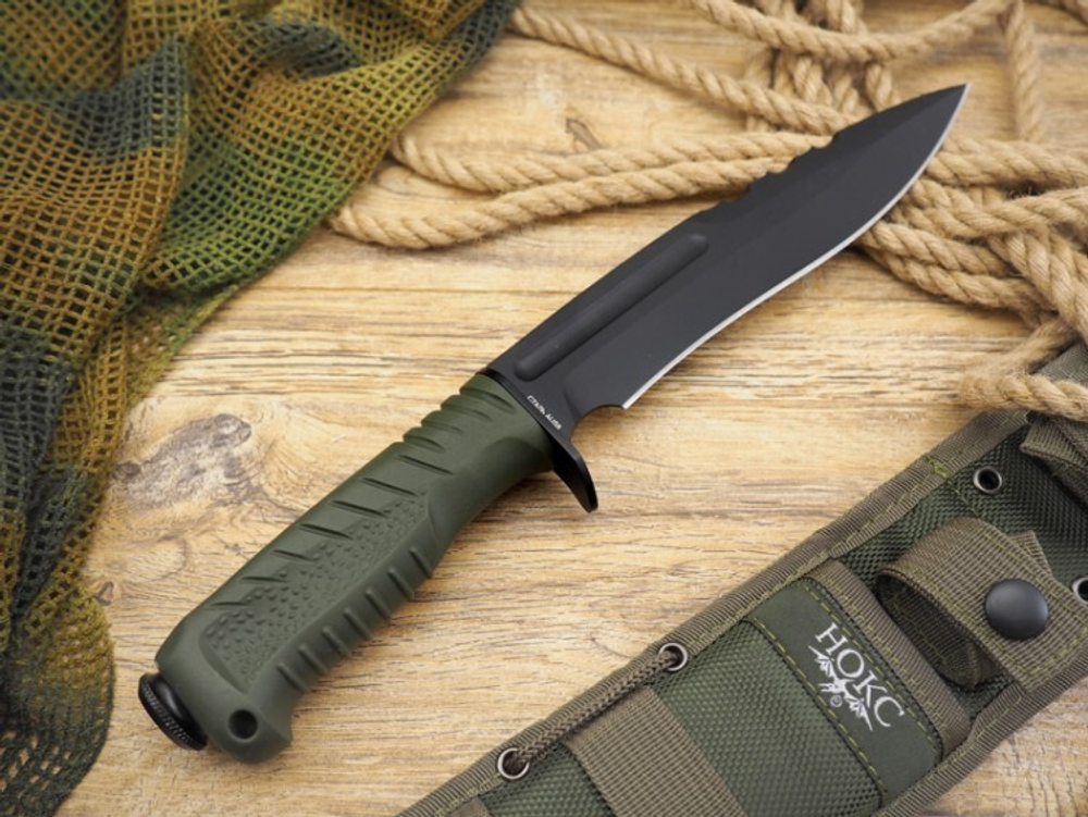 Нож НОКС Асгард Black/Olive 607-788821