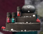 Набор dōTERRA «Ароматная симфония» диффузор Bubble чёрный и 3 масла (по 5 мл)