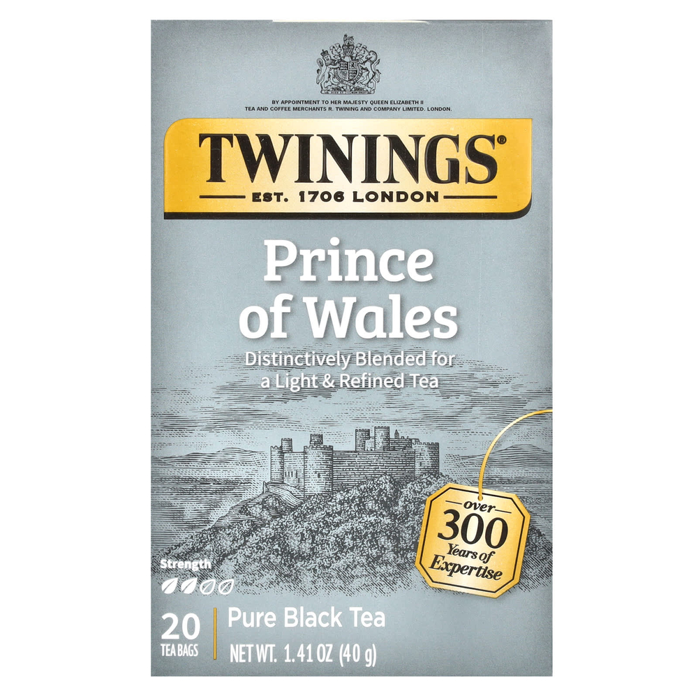 Twinings, Чай "Принц Уэльский", 20 пакетиков, 1.41 унций (40 г)