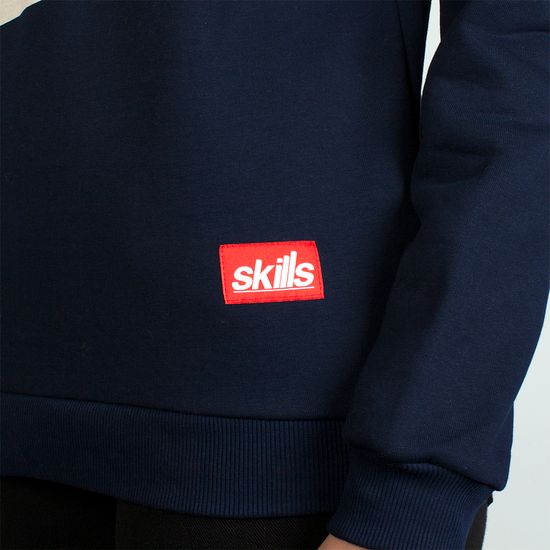 СВИТШОТ SKILLS W SCRIPT LOGO CREWNECK (NAVY)