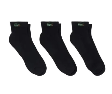 Теннисные носки Lacoste Low 3P - black