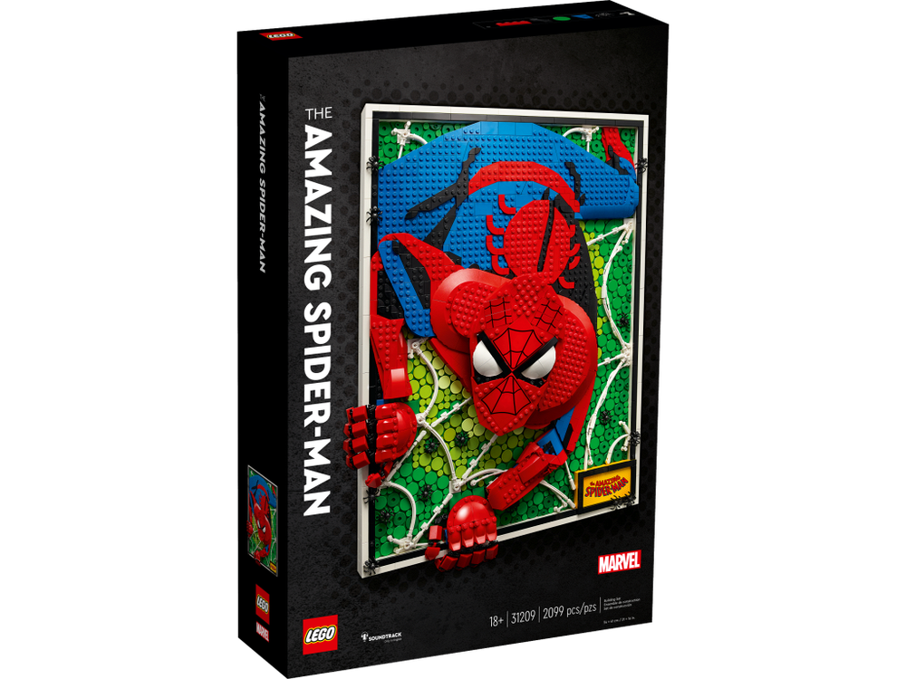 Конструктор Лего Марвел Невероятный Человек-Паук | LEGO Art The Amazing Spider-Man 31209, 2099 деталей (18+)
