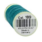 Нитки отделочные Gutermann Top Stitch 30 (30 метров), 5 кат. | 189 зеленая бирюза