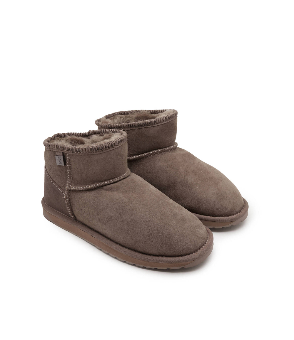Кожаные угги platinum slim darling EMU Australia - коричневый(WP11875)