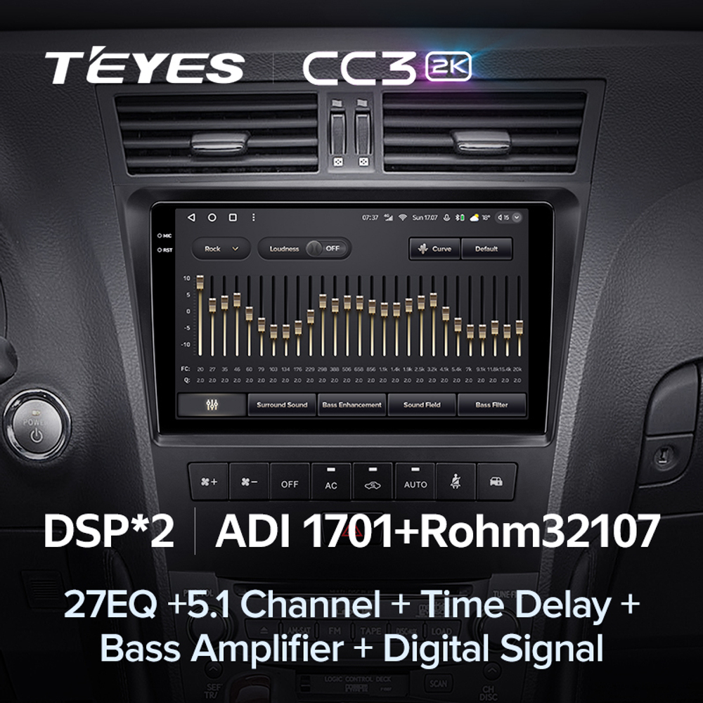 Teyes CC3 2K 9"для Lexus GS 300, 350, 400, 430, 450, 460 2004-2011