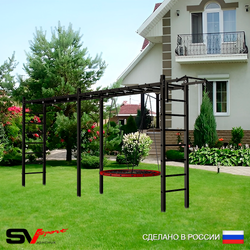 Уличная шведская стенка Sv Sport рукоход х 2 У52100 (Турник/Гнездо 80см)