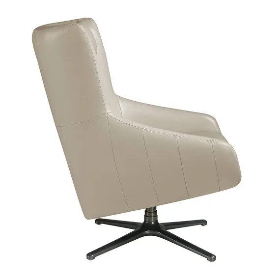 Крутящееся кресло Angel Cerda 5090, бежевая кожа