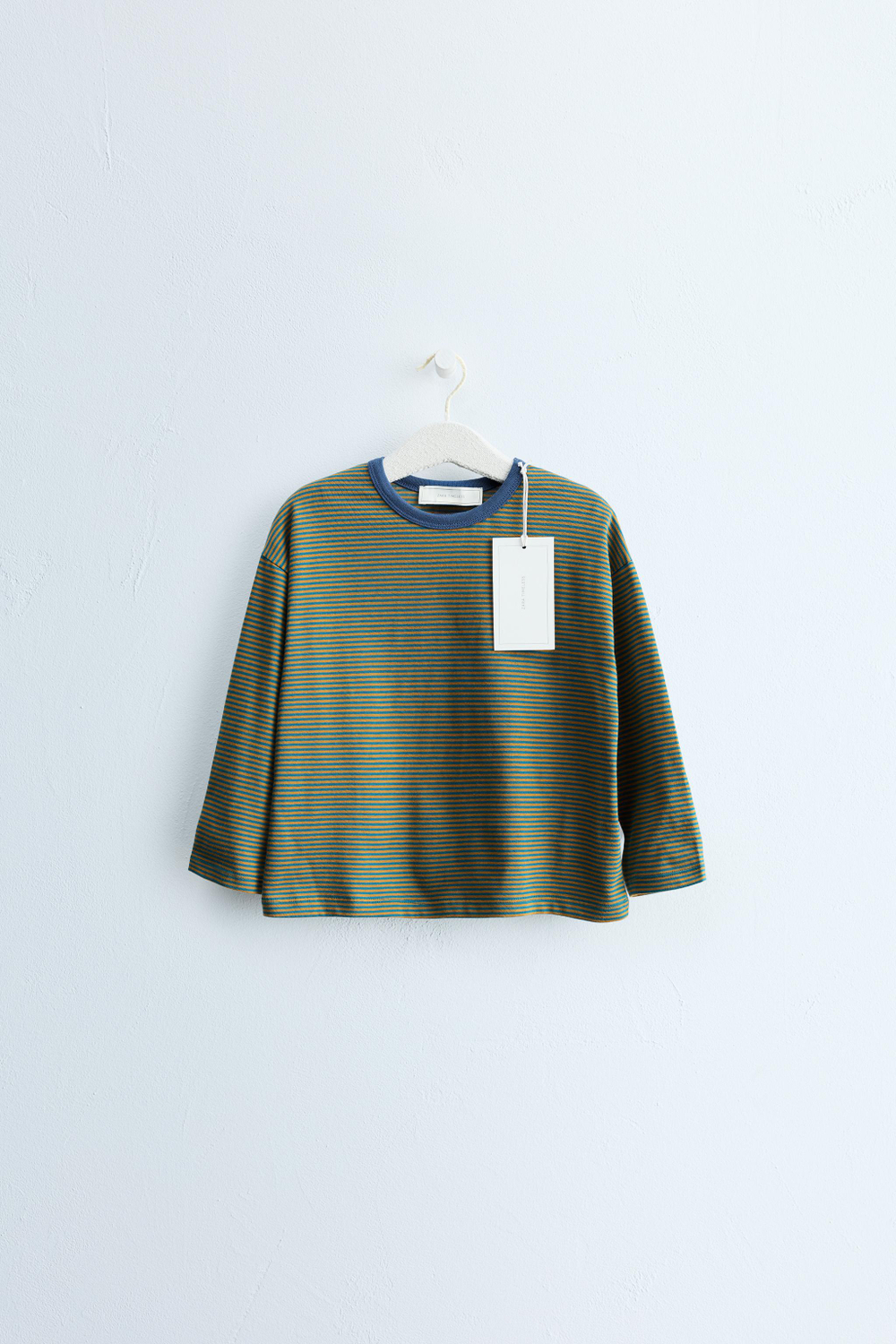ZARA TIMELESS — ФУТБОЛКА В ПОЛОСКУ, СИНИЙ