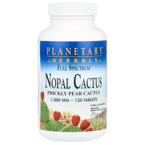Planetary Herbals, Full Spectrum, опунция, 1000 мг, 120 таблеток