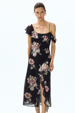 Асимметричное платье с открытым плечом - H&M