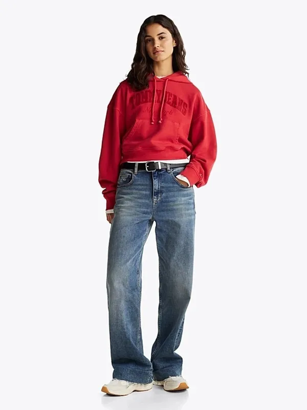 Толстовка женская TOMMY JEANS TJW BOXY CRP GMD VAR