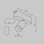 Магнитный трековый светильник Maytoni Focus LED TR103-1-5W4K-M-W