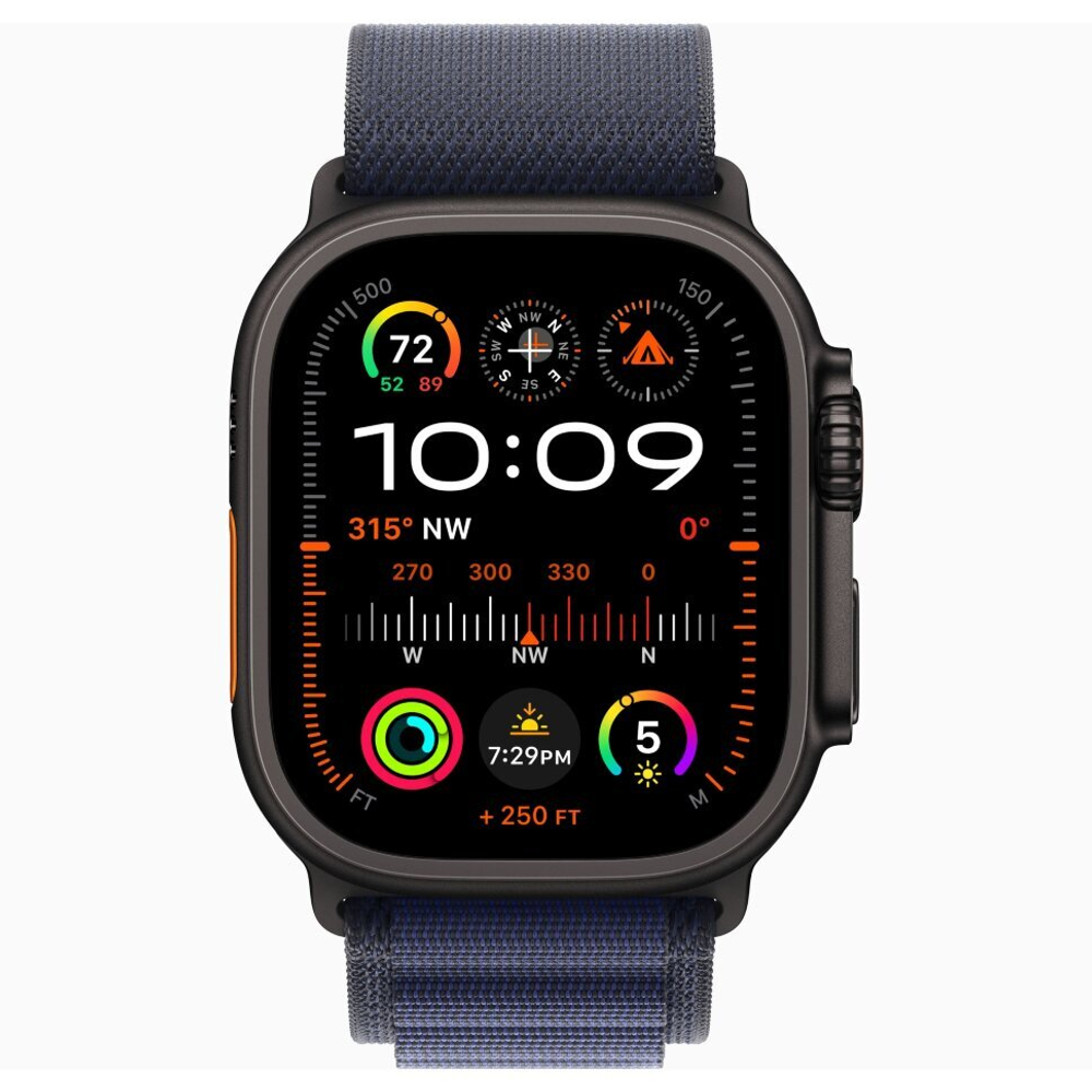 Умные часы Apple Watch Ultra 2 49mm Black Titanium Navy Black Alpine Loop M (MYTF3)