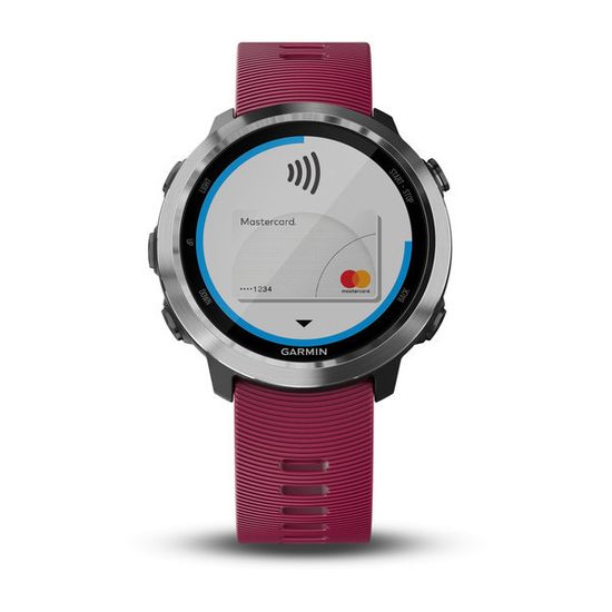 Спортивные смарт часы Garmin Forerunner 645 Music с вишневым ремешком 010-01863-31