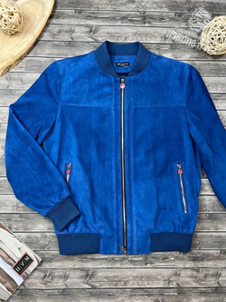 Кожаный бомбер Kiton