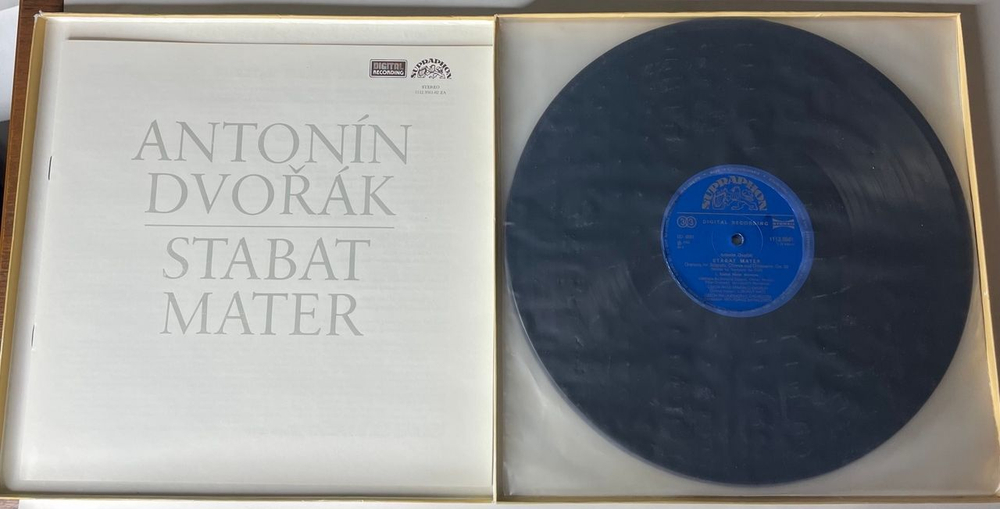 Винтажная виниловая пластинка LP Anton n Dvorak Антонин Дворжак, Стабат Матер Stabat Mater (Чехословакия 1983)