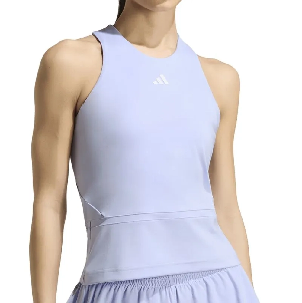 Женский топ теннисный Adidas Climacool Mid-Length Y-Tank - violet tone/white