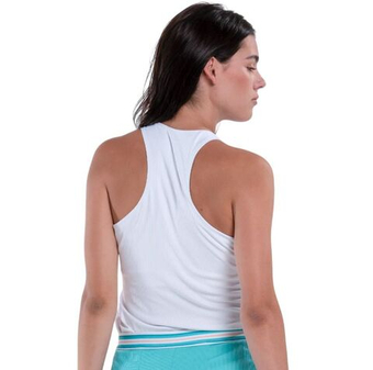 Женский топ теннисный Lucky in Love Oasis Stripe - white