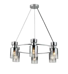 Люстра подвесная Rilon 07436/6 CHROME, 6×40 Вт, хромированная