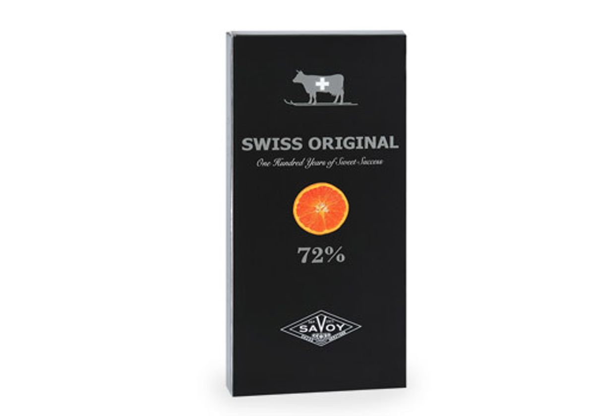 Горький шоколад с кусочками апельсина Swiss Original, 100г